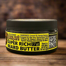Load image into Gallery viewer, GAHLAY! Mattman's OG Sandalwood Beard Butter 7.7 oz, rich ingredients like Shea & Mango Butter for soft, healthy beards
