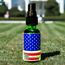 Load image into Gallery viewer, "GAHLAY! '49' Beard Oil set against an American flag backdrop, celebrating Donald Trump's presidency with a luxurious, freedom-inspired scent. Perfect for beard care with natural ingredients and free shipping in the USA."