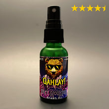Load image into Gallery viewer, GAHLAY! Face Mountain Beard Oil - Nighttime relaxing scent of Lavender and Sandalwood. Premium beard oil for men, made in Greenville, SC, designed to hydrate and nourish your beard for a soothing evening routine.