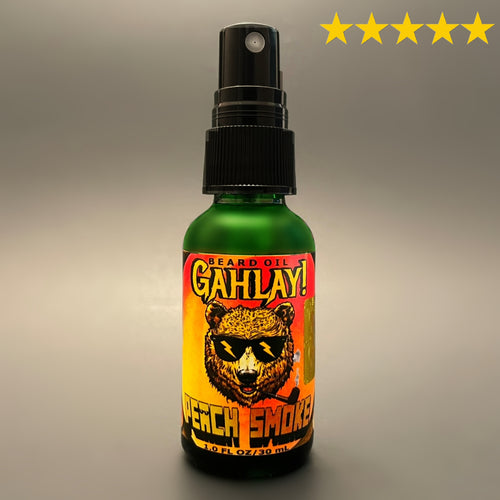 GAHLAY! Beard Oil, Peach Smoke, best rated beard oil