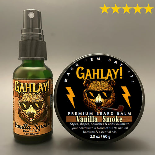 Vanilla Smoke, GAHLAY! Beard Oil, Greenville SC barbershop