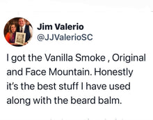Load image into Gallery viewer, GAHLAY! Face Mountain Beard Oil Customer Review - Nighttime relaxing scent of Lavender and Sandalwood. Premium beard oil for men, made in Greenville, SC, designed to hydrate and nourish your beard for a soothing evening routine. Hoss Hagood, Country Strong, Ric Flair