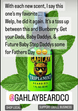 Load image into Gallery viewer, GAHLAY! Triplemint Beard Oil - Spearmint, Bergamot Mint & Peppermint | Greenville SC | Free shipping