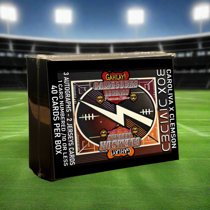 GAHLAY! Clemson x Gamecocks Legends BOX DIVIDED Premium Edition Sports Cards Battle Box
