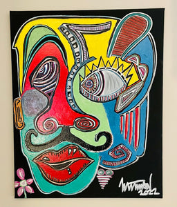 The Art Of Mattman: Original Art for Sale "Yeti Guerrero" painting