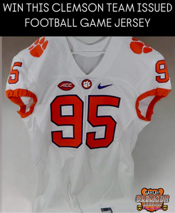 Clemson game used football jersey