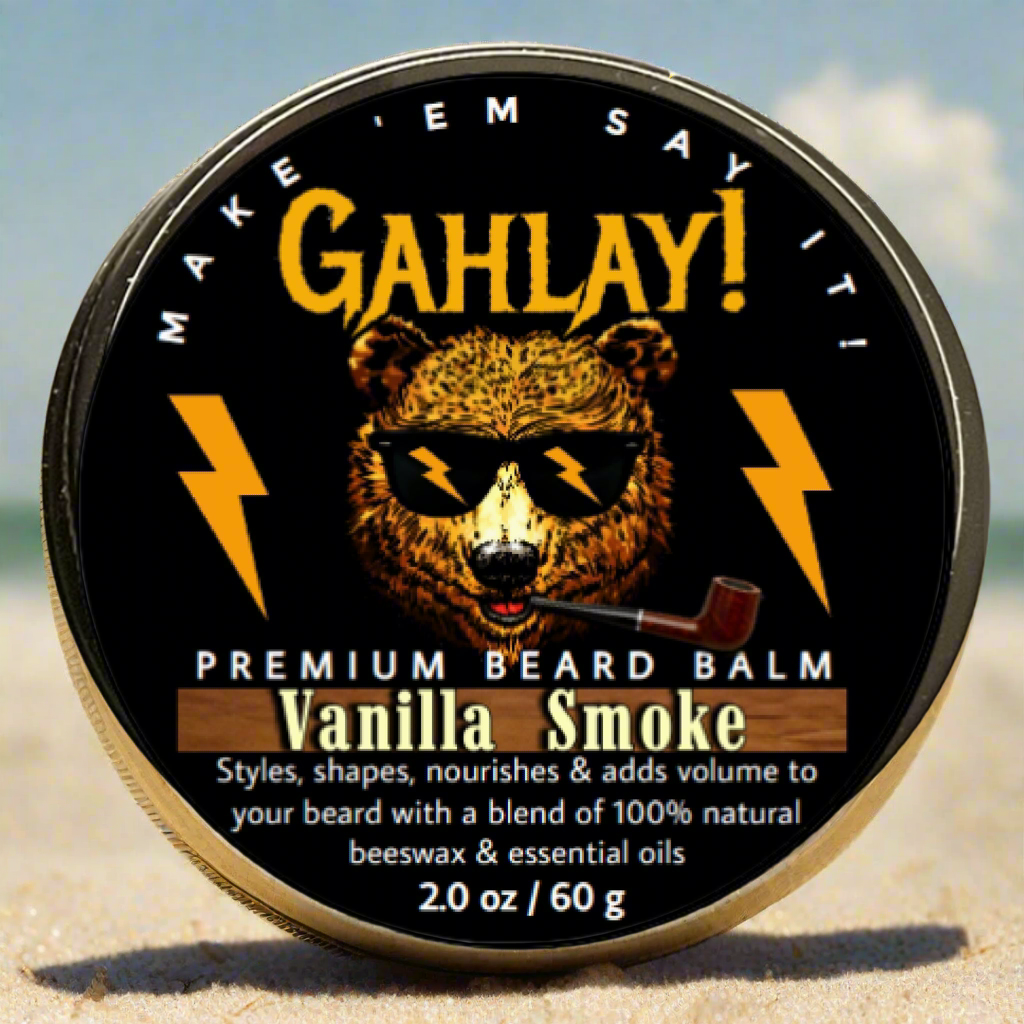 GAHLAY! Beard Balm - Vanilla Smoke 2 oz. can w/ FREE shipping