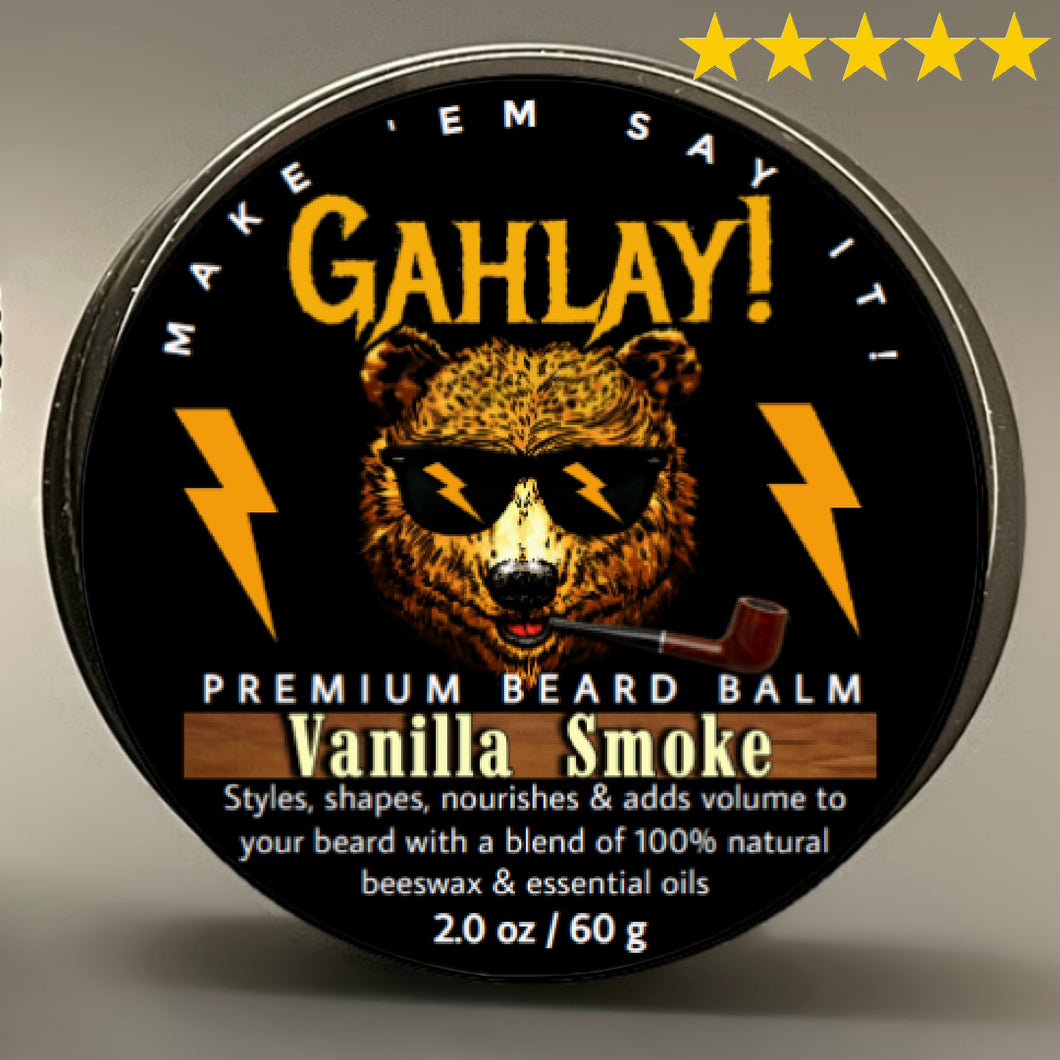 GAHLAY! Beard, Vanilla Smoke, beard balm best, Greenville SC, barbershops