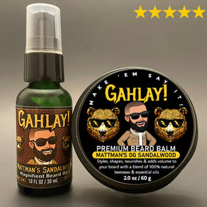 "Mattman, owner of GAHLAY! Beard Co. and GAHLAY! Sports, featured on The Rise Guys Morning Show. Prominent figure in the grooming industry and sports community. Expertise in beard care and sports cards."