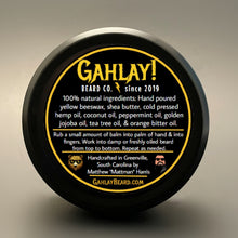 Load image into Gallery viewer, GAHLAY! Beard, Vanilla Smoke, beard balm best, Greenville SC, barbershops