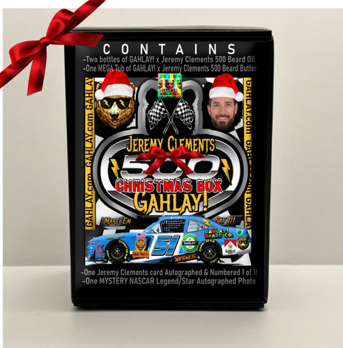 GAHLAY! x Jeremy Clements CHRISTMAS BOX 2024: NASCAR-Inspired Signature Scent I Free Shipping & Panini 1/1 Autograph card