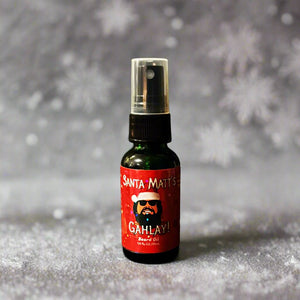 Mattman beard oil, GAHLAY!, Santa Matt's Winter Mint, beard oil, Mattman The Rise Guys, Gold Frankincense Myrhh