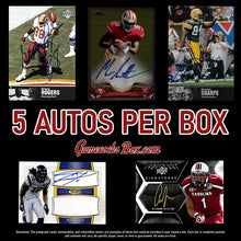 Load image into Gallery viewer, GamecocksBox.com South Carolina Gamecocks football cards featuring Xavier Legette, Spencer Rattler, LaNorris Sellers, Deebo Samuel, Jadeveon Clowney, Marcus Lattimore, Connor Shaw, Nyck Harbor, George Rogers, Sidney Rice, and Alshon Jeffery possible pulls in the GAHLAY! Gamecocks Legends Mystery Box. GAMECOCKSBOX.com