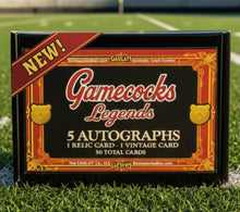 Load image into Gallery viewer, Autographed Gamecock football cards from legends like Deebo Samuel, Jadeveon Clowney, and George Rogers