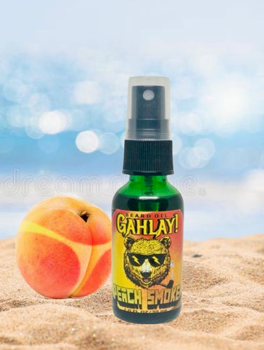 GAHLAY! Peach Smoke Beard Oil – Unleash Swagger with Sweet Tobacco and Peach Kernel Essence | Free Shipping | Greenville SC