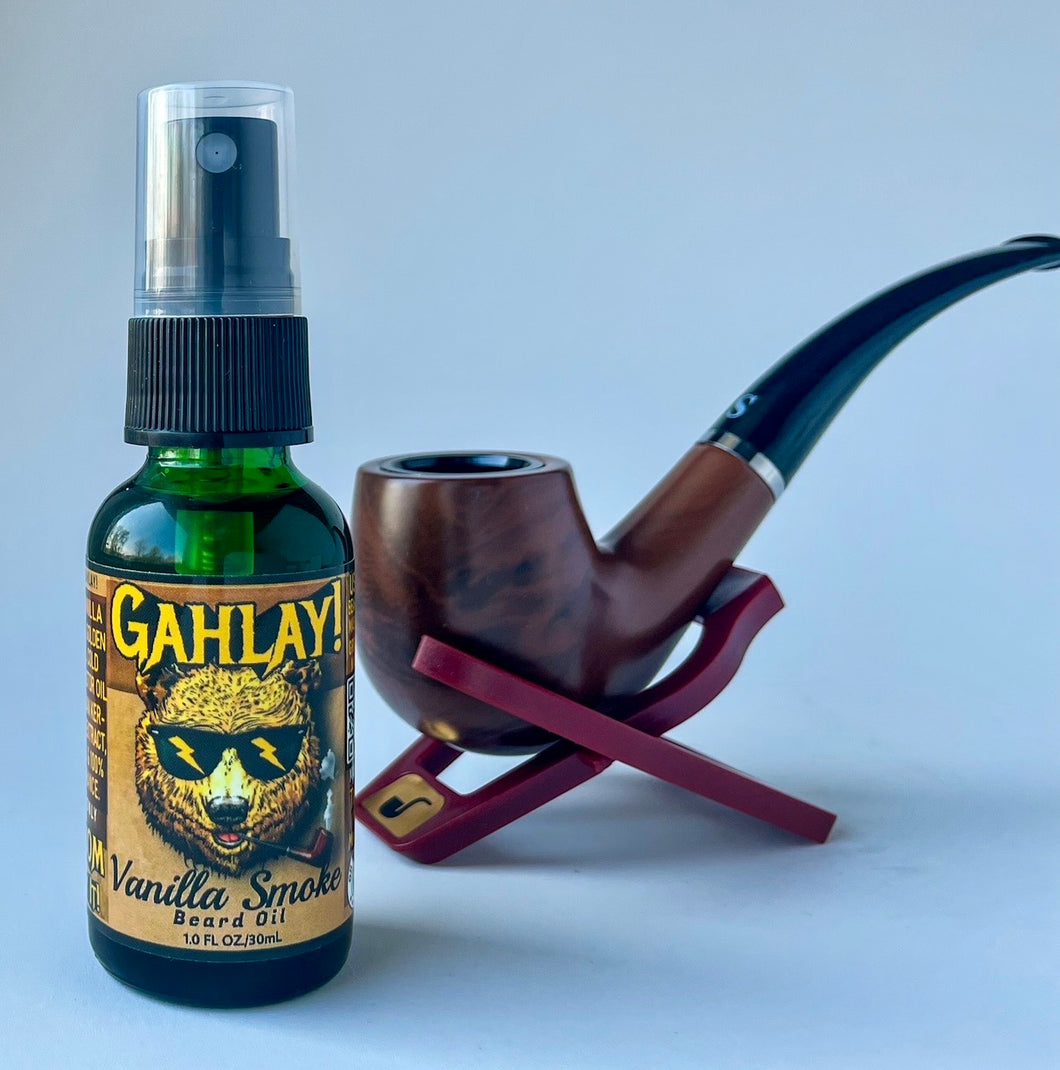 GAHLAY! Vanilla Smoke Beard Oil - Pipe Tobacco and Sweet Vanilla for Southern Sophistication | 5-Star Rated | Greenville, SC | Free shipping