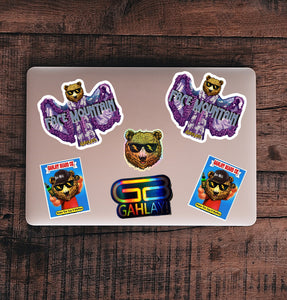 GAHLAY! "Face Mountain" sticker EXCLUSIVE w/ FREE shipping