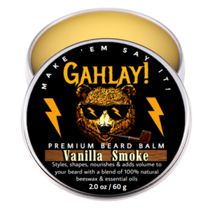 GAHLAY! Vanilla Smoke Beard Oil & Balm Combo w/ FREE shipping