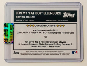 GAHLAY! x Topps Fat Boy Rookie Card Clemson, SC